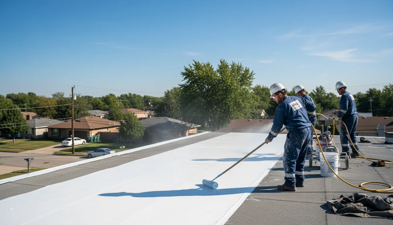 Commercial roof coating in Forsan, TX near me